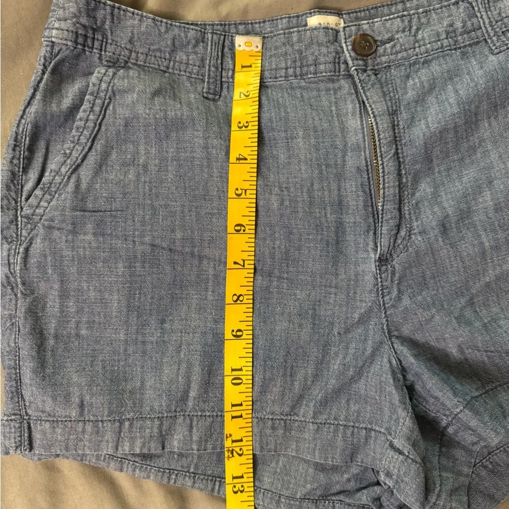 a new day Women's Blue Chambray Shorts - Picture 6 of 8